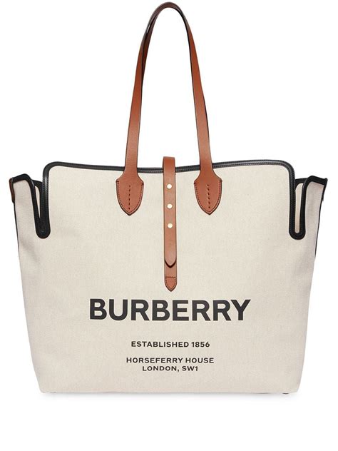 burberry large belt tote bag.